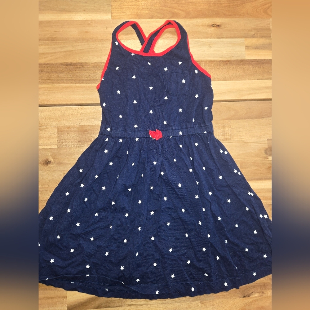 Carter's Navy Dress with Red Accents